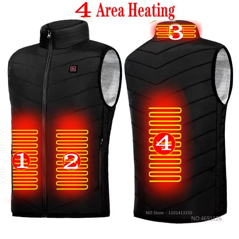 21 Areas Heated Vest Men Electric Heating Vest Usb Heated Jacket Heated Vest Women Heated Bodywarmer Heated down Jacket Winter