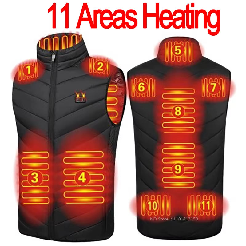 21 Areas Heated Vest Men Electric Heating Vest Usb Heated Jacket Heated Vest Women Heated Bodywarmer Heated down Jacket Winter