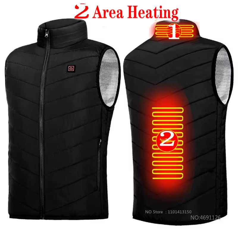21 Areas Heated Vest Men Electric Heating Vest Usb Heated Jacket Heated Vest Women Heated Bodywarmer Heated down Jacket Winter