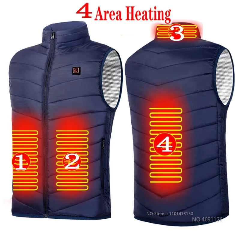 21 Areas Heated Vest Men Electric Heating Vest Usb Heated Jacket Heated Vest Women Heated Bodywarmer Heated down Jacket Winter